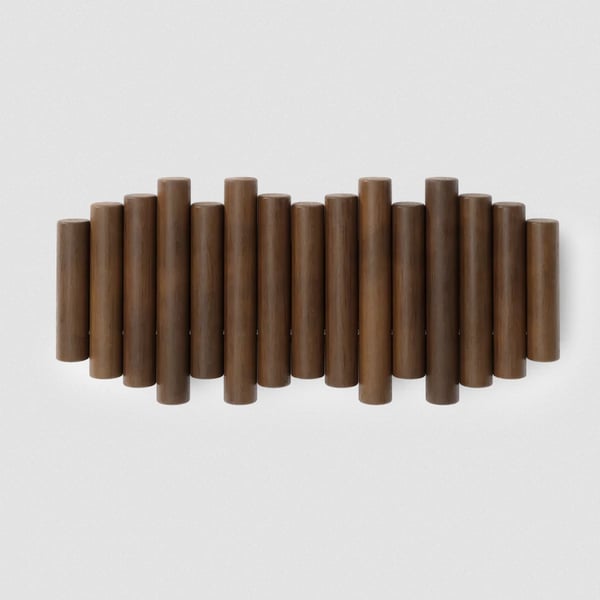 Κρεμάστρα τοίχου Picket Rail Aged Wallnut Umbra 1011471-746